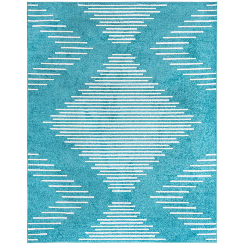 Geometric Indoor Rug, Rectangle 7'10" x 10'