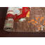 Tapis brun en laine noué à la main de conception unique 2 pi 9 po x 4 pi 1 po Lunarae