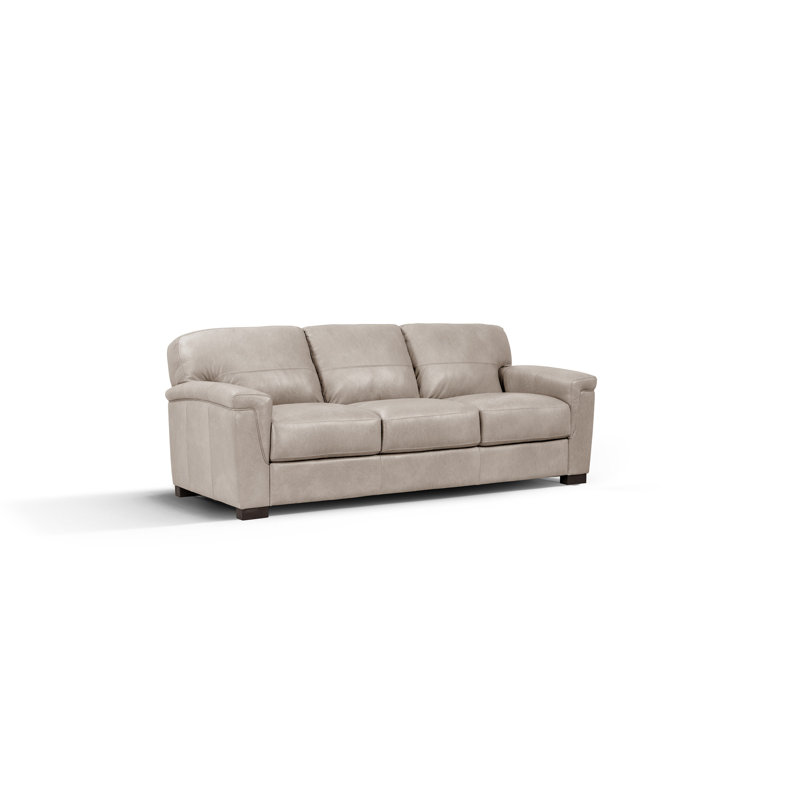 Cornelia Beige Leather Sofa