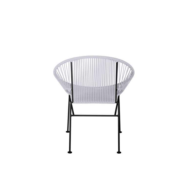 Chaise de salle à manger Concha, Noir, Transparent