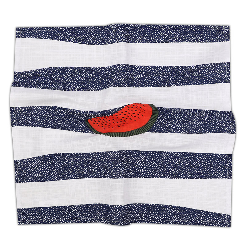 Cloth Napkins Printed, 100% Cotton Table Napkins, Multi-Pattern Square Napkins, 20+ Color, Watermelon