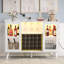 Brevan Wood Bar Cabinet with LED Lights and Power Outlets-1873327110