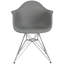 Chaise en plastique Herculaneum avec base chromée-24628021