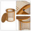 Table de chevet ronde avec rangement Boho-235394948