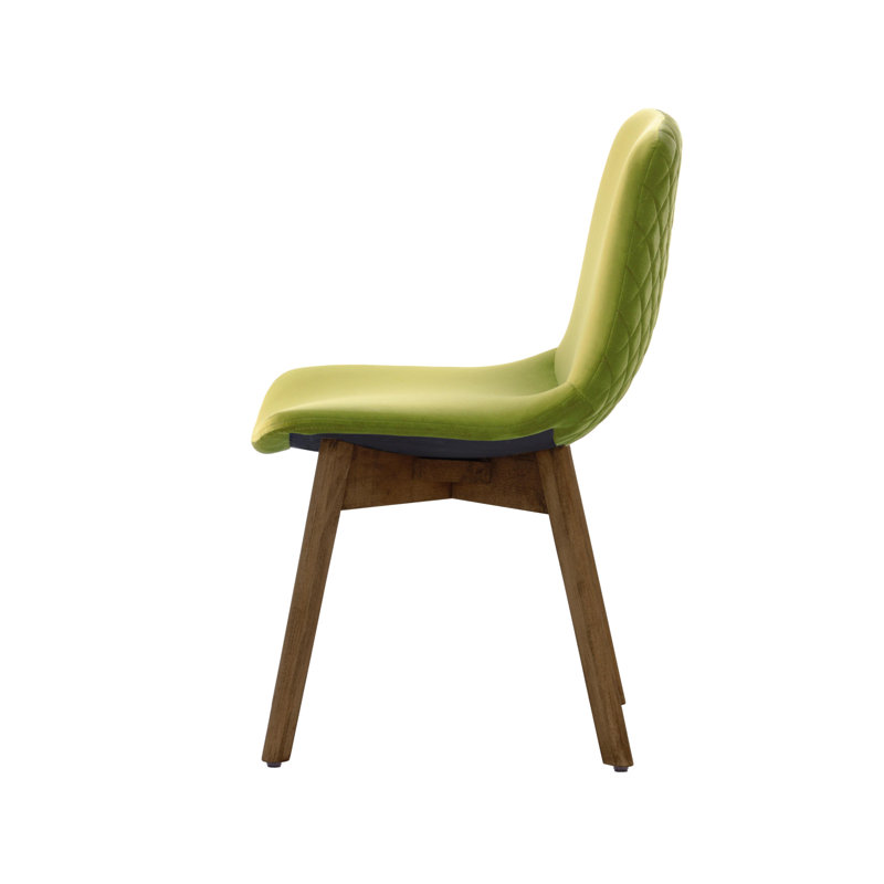 Jada 48cm H Velvet Upholstered Side Chair, Light Green
