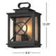 Single Light Rectangle Outdoor Wall Light