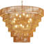 Grand lustre en rotin tissé à la main avec 12 lumières, style bohème campagnard rétro, design en osier rustique pour la salle à manger, la cuisine, le salon, la base E12-243143520