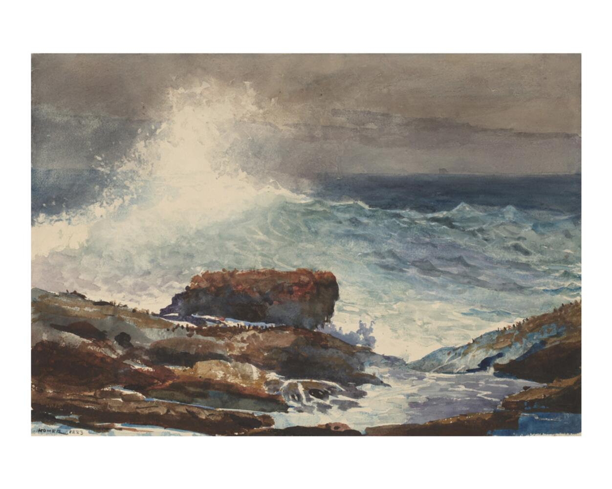 1000Museums Tide Scarboro Maine by Winslow Homer Giclee