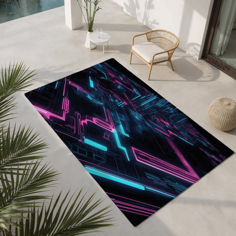 Tapis intérieur et extérieur Lumina, Rectangulaire 3 pi x 5 pi