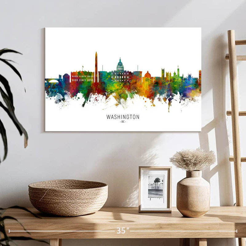 Washington DC Skyline I, H 16 po x l 24 po