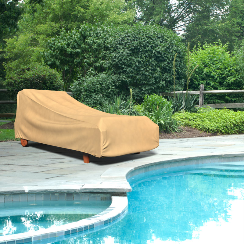Jared Water Resistant Patio Chaise Lounge Cover, 30" H x 27" W x 80" D, Polypropylene