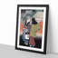 Night Scene by Yashima Gakutei - Framed Print-55617668-55617671