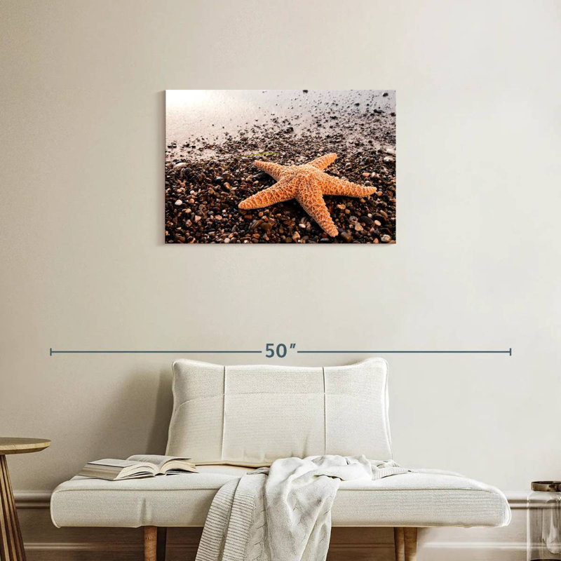Orange Starfish, 20" H x 30" W