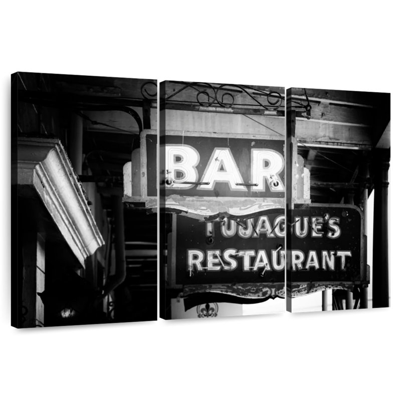 Enseigne de bar Tergel Nola, H 48 po x l 74 po