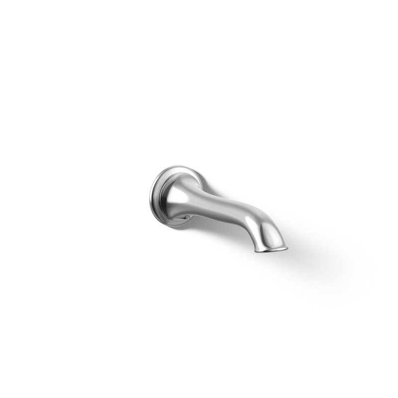 Artifacts® Wall-Mount Bath Spout with Flare Design, Polished Chrome
