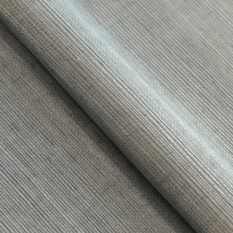 Hejran Sisal Authentic Grasscloth Wallpaper, Heathered Bleustone