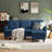 79.14" L Shaped Sofa with Storage Pockets and Reversable Storage Ottoman-1272389911