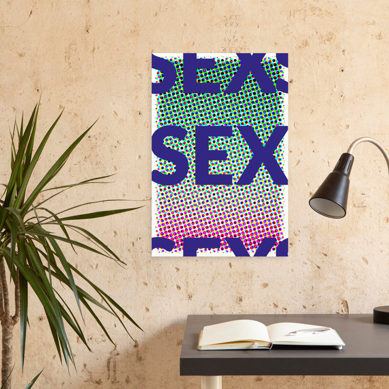 Art contemporain, H 24 po x l 16 po