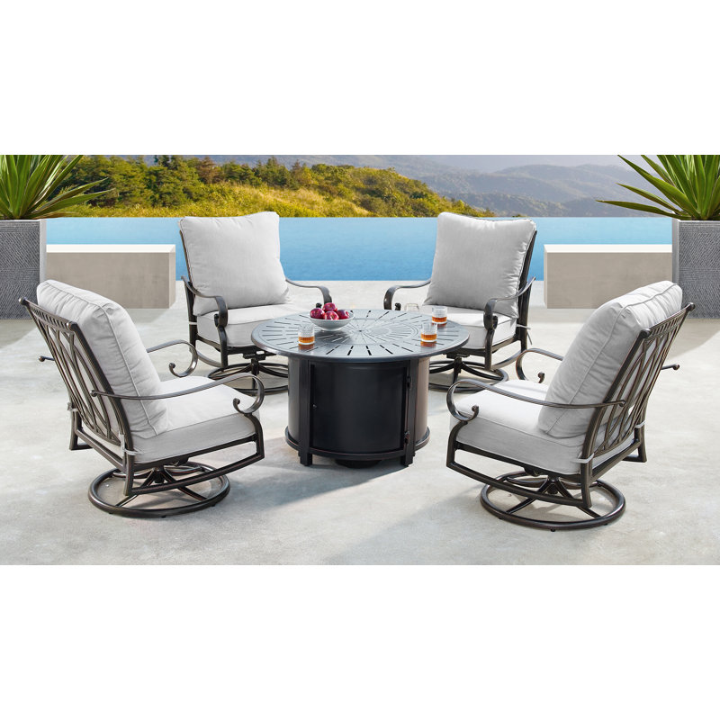 Mccomas - Person Patio Conversation Set with Cushions