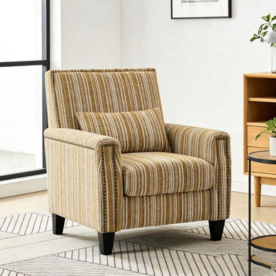 Modern Accent Chair with Arms,Comfy Upholstered Armchair