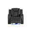 Fauteuil inclinable électrique à DEL en similicuir-1201460770