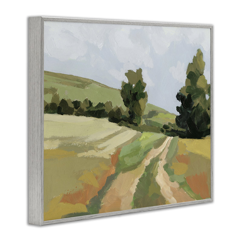Vaste chemin de campagne, estampe numérique encadrée par Victoria Barnes, Estampe numérique Farmhouse, H 16 po x l 20 po