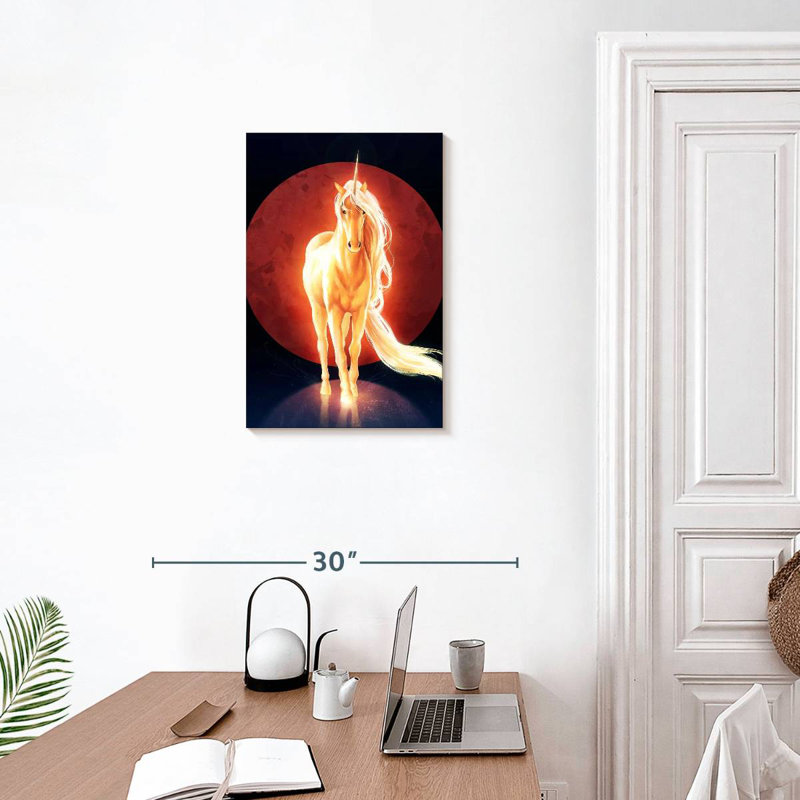 Brampt The Last Unicorn, 24" H x 16" W