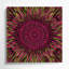 Art mural sur toile rouge Op Art 14-841468306