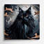 Chats Chantilly, art mural gris en métal Tiffany