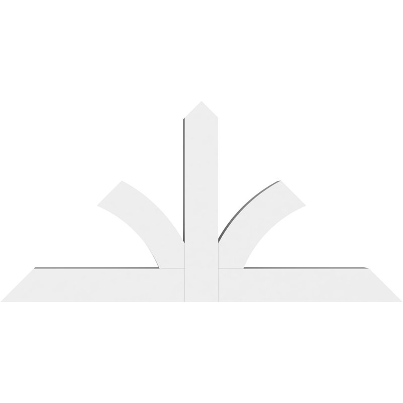 Support pour pignon en PVC de qualité architecturale Richland, H 24 po x l 48 po (pas: 12/12), P 4 po x F 4 po