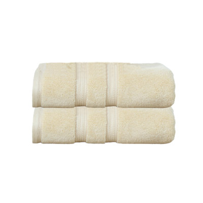 Elegance Essentials 550GSM 100% Cotton Zero Twist Super Absorbent Bath Towel (Set of 2) - 27"x54"