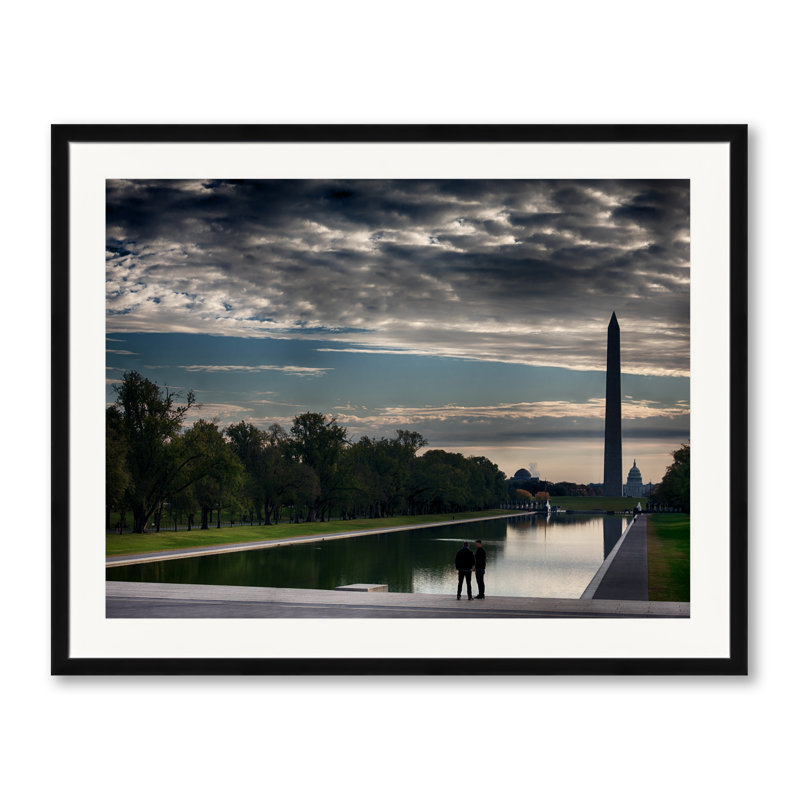 Washington Monument II Print by Robert Dodge, Black Framed Paper, 24" H x 30" W