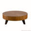 Table basse ronde rétro avec rangement, finition naturelle pour le salon et le bureau-1225404716-1225404715
