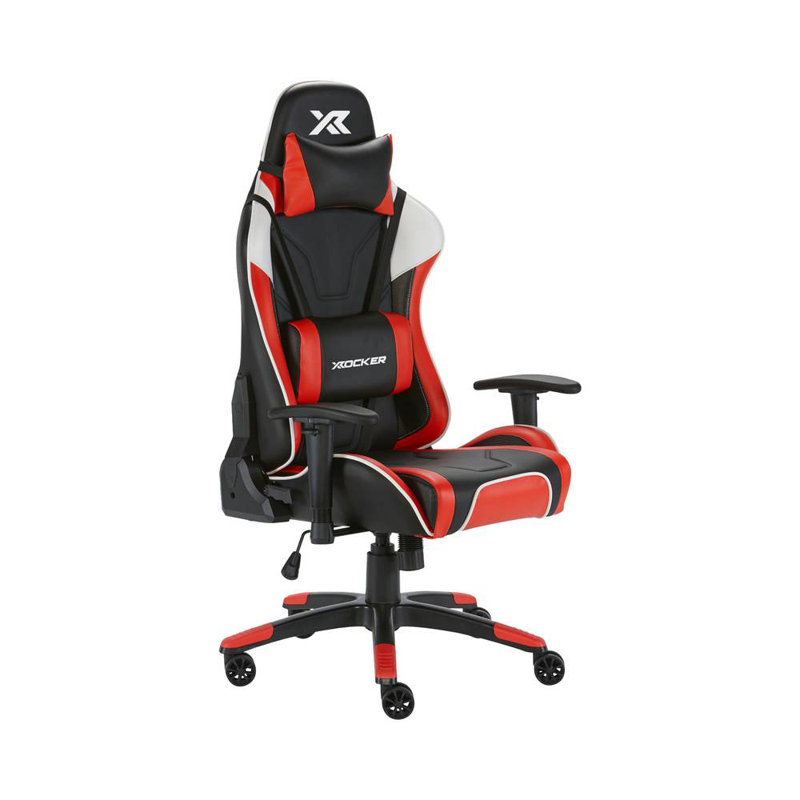 X Rocker Agility Esports Gaming Chair, Black/Red/White