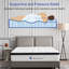 Matelas à ressorts ensachés 12 po - Fermeté moyenne, soutien de la colonne vertébrale et soulagement de la pression, mousse à mémoire de forme gélifiée multi-couches et base antidérapante, isolement de mouvement, compression des vaisseaux-1978793190
