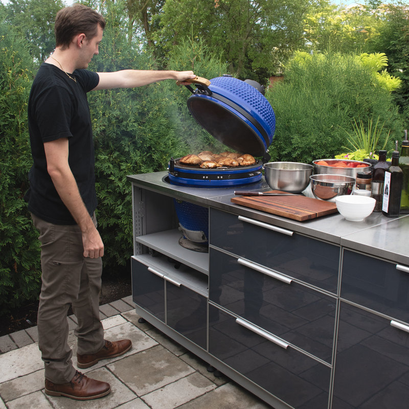Armoire de cuisine extérieure Kamado
