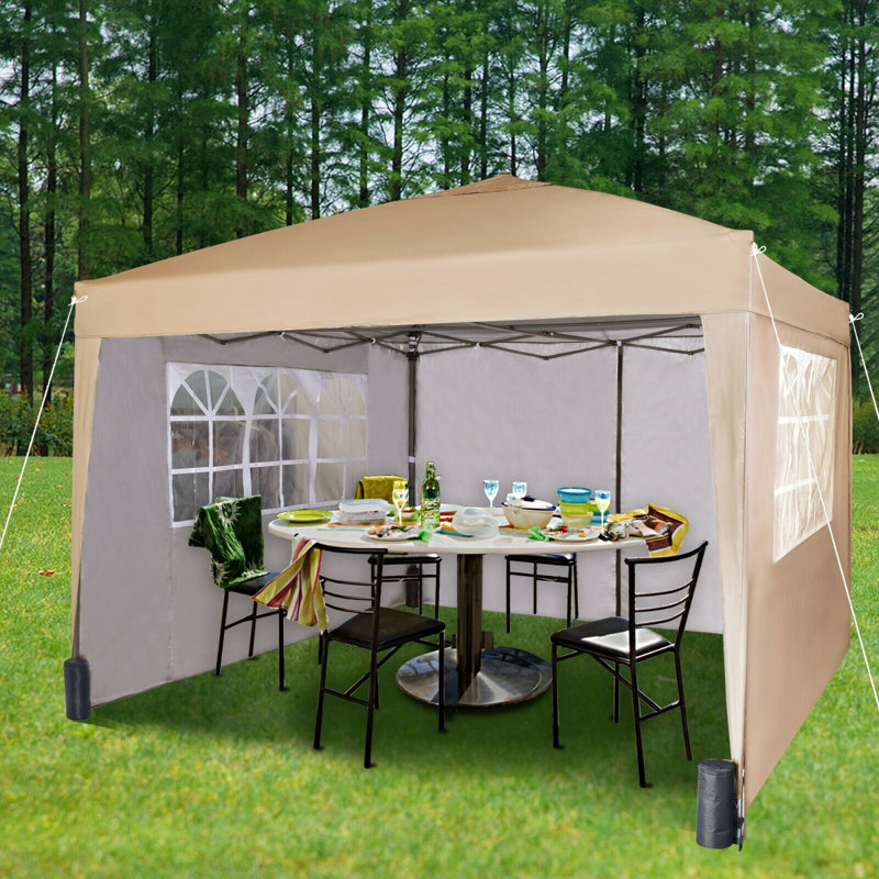 Jarrow 3m x 3m Steel Pop-Up Gazebo, Beige