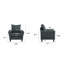 Fauteuil d'appoint confortable 34,65 po Danaysha-817087466
