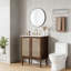Meuble-lavabo de 30 pouces avec portes en bambou tissé à la main-1246842832