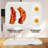 2 Pack Microwave Bacon and Egg Cooker Bacon Baking Tray Bacon Baking Utensils Microwave Oven Baking Dish