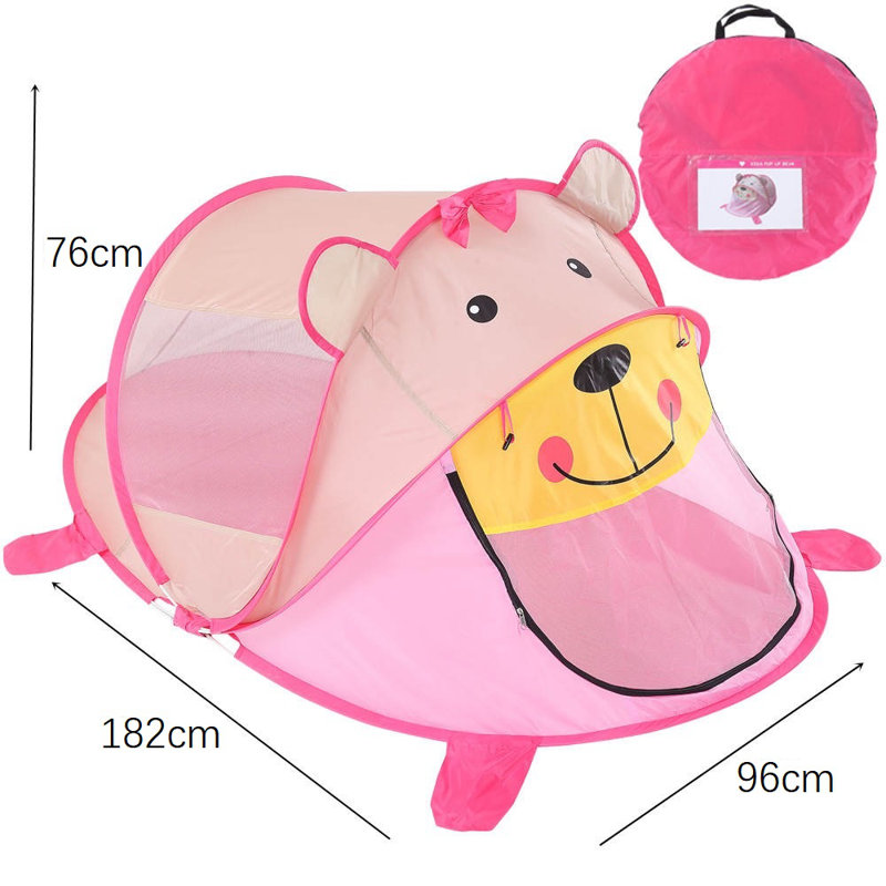 Tente de jeu intérieure / extérieure en polyester de haute qualité pour enfants 3 pi x 6 pi avec sac de transport