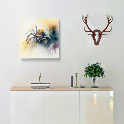 Spider Watercolour - Wrapped Canvas