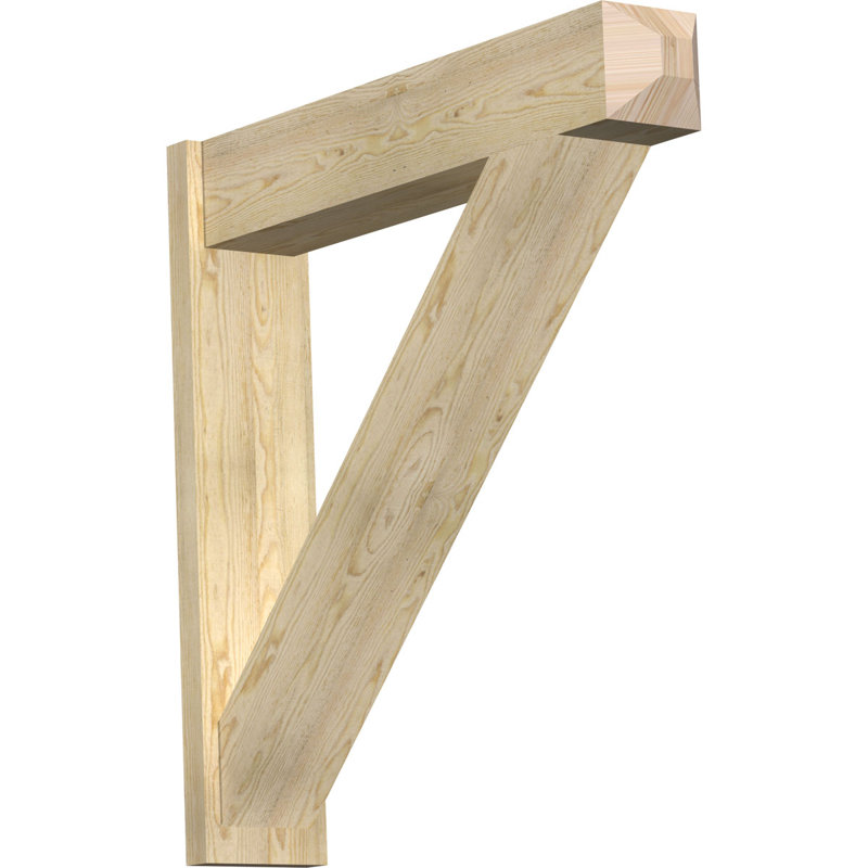Artisan traditionnel en bois rustique, Sapin Douglas de 8 po (sciage brut), P 40 po x H 40 po