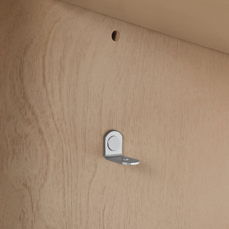Meuble-lavabo sur pied simple en bouleau Sahara 30 po avec comptoir en pierre blanche, dosseret, noir mat Bailey