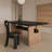 Elegant retro solid wood dining table-1937737250