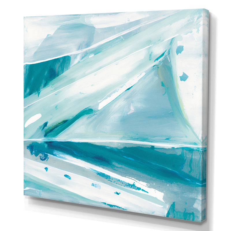 «Iceberg II déconstruit», reproduction sur toile, L 16 po x H 16 po, Toile tendue