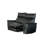 Lenne 2Pc Manual Reclining Sofa And Loveseat Set, Black Vegan Leather-119907004