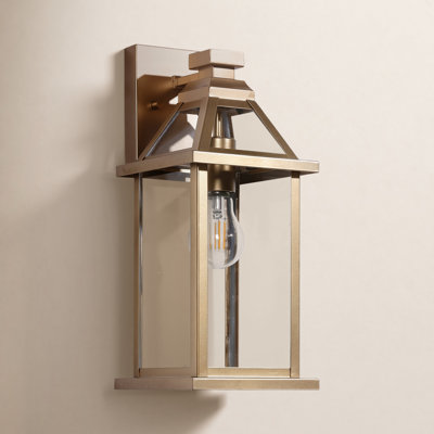 Amal 1-Light Brass Outdoor Sconce