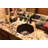 15.5" Hexagon Under Counter Hammered Copper Bathroom Sink