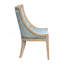 Chaise rembourrée avec garniture cloutée-1724462492
